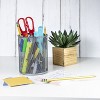 YBM Home Round Silver Steel Mesh Pencil and Pen Cup - 2 of 2