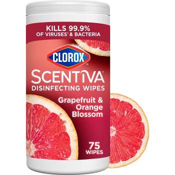 Clorox Scentiva Grapefruit & Orange Blossom Disinfecting Wipes - 75ct