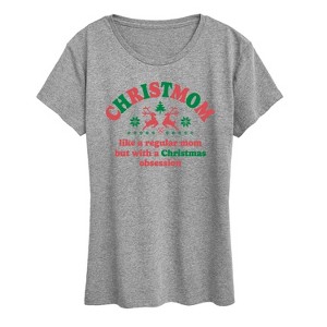Women's - Instant Message - Christmom Short Sleeve Graphic T-Shirt - 1 of 4