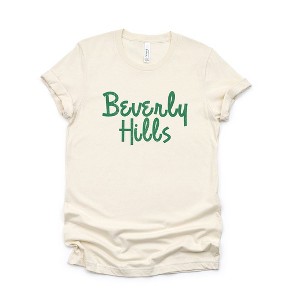 Simply Sage Market Women's Beverly Hills Cursive Short Sleeve Graphic Tee - 1 of 4