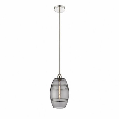 Vaz - 1 Light Stem Hung Mini Pendant In Industrial Style-9.38 Inches Tall and 8 Inches Wide