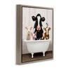 Stupell Industries Country Animals Farmhouse Claw Bathtub, 18" x 18" - 3 of 4