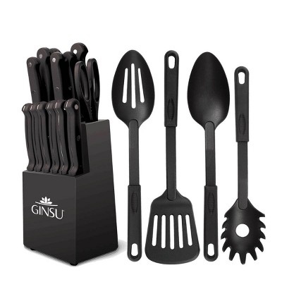 Ginsu Kiso Dishwasher Safe 6pc Steak Knife Set Black : Target