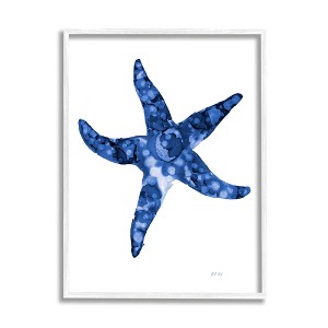Stupell Industries Casual Starfish Beach Ocean Sea Life Painting Black Framed Giclee Art - 1 of 4
