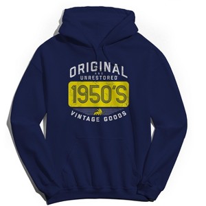 Original and Unrestored Men's Built In The Fifty Long Sleeve Graphic Cotton Pullover Sweatshirt - 1 of 1