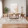 Washable Rug Vintage Distressed Non-Slip Foldable Low Pile Traditional Indoor Carpet for Living Room Bedroom Office - 2 of 4