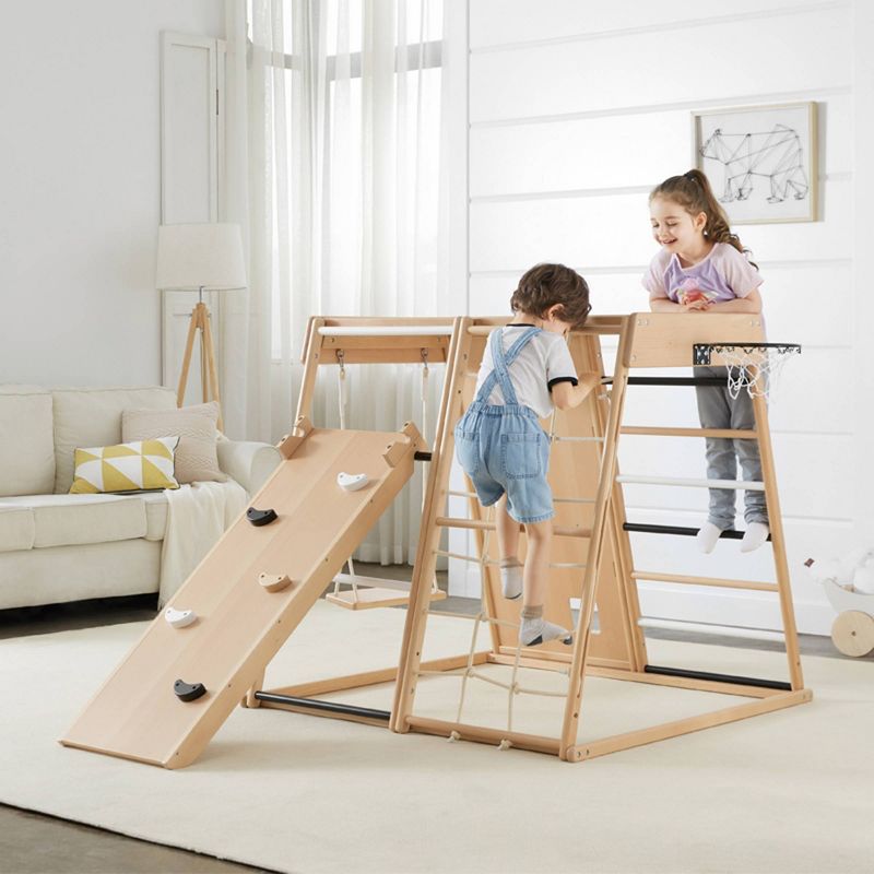 Stay-at-Home Play-at-Home Indoor Gym Kids&#39; Play and Swing Sets - Wonder &#38; Wise, 3 of 5