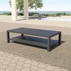 New Classic Furniture,Bungalow Metal Patio Coffee Table in Gray - 4 of 4