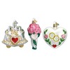 Old World Christmas 4.25 In Wedding Collection Ornament Set/6 Bride Groom Glass Tree Ornaments - 3 of 4