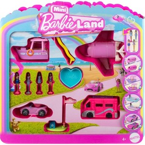 Barbie Mini BarbieLand Mini Dolls & Vehicles Multi-Pack - 4 Dolls with 4 Color-Change Cars Perfect for Kids' Collecting, Play & Storytelling. - 1 of 4