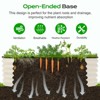 Aoodor 60" L x 15" W x 17" H Galvanized Raised Garden Bed, Durable Outdoor Planter Box for Vegetables, Flowers, and Herbs, Beige - 4 of 4