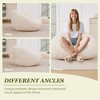 MOONMISS Faux Fur  Comfy Large Beanbag Chair with Filler,Floor Sofa, Accent Couch for Living Room Bedroom Game Room - 4 of 4