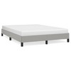 vidaXL Bed Frame Light Gray 59.8 in.x79.9 in. Queen Fabric - image 2 of 4