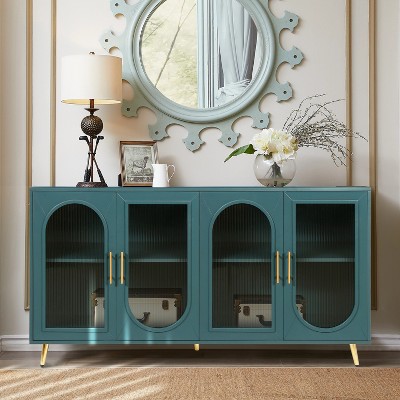 VYNXARIA Vintage Elegance Storage Cabinet with Adjustable Shelves