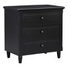 28'' Modern 3-Drawer Nightstand with Smooth Drawer Slides,Metal Handles & Rubber Wood Legs for Bedroom Living Room-Baofuwish - 3 of 4