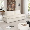 NicBex Upholstered Loveseat Sofa Modern 3 in 1 Convertible Sleeper Sofa Bed with Side Pockets Velvet Fabric 2 Seater Couch for Living Room - 3 of 4
