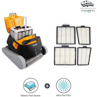 Dolphin Triton PS w/ Powerstream Inground Robotic Pool Cleaner with Ultra Fine Filter