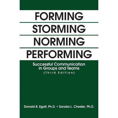 Forming Storming Norming Performing - by  Donald Egolf & Sondra Chester (Paperback)