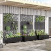 Lirago Iron Arch Mobile Planter Box (3-Piece)-Raised Garden Bed Elevated Planter with Trellis Privacy Screen 38 Gallon Capacity - 2 of 4