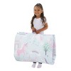 Everything Kids' Unicorn Deluxe Easy Fold Nap Mat: NoJo, Light Blue, Toddler & Preschool Sleep Mat, Machine Washable - image 3 of 4