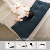 Bekrvio Velvet Headboard Wedge Pillow - Back Support Reading Cushion Bolster with Side Pocket, Removable Cover for Bed & Sofa - 3 of 4