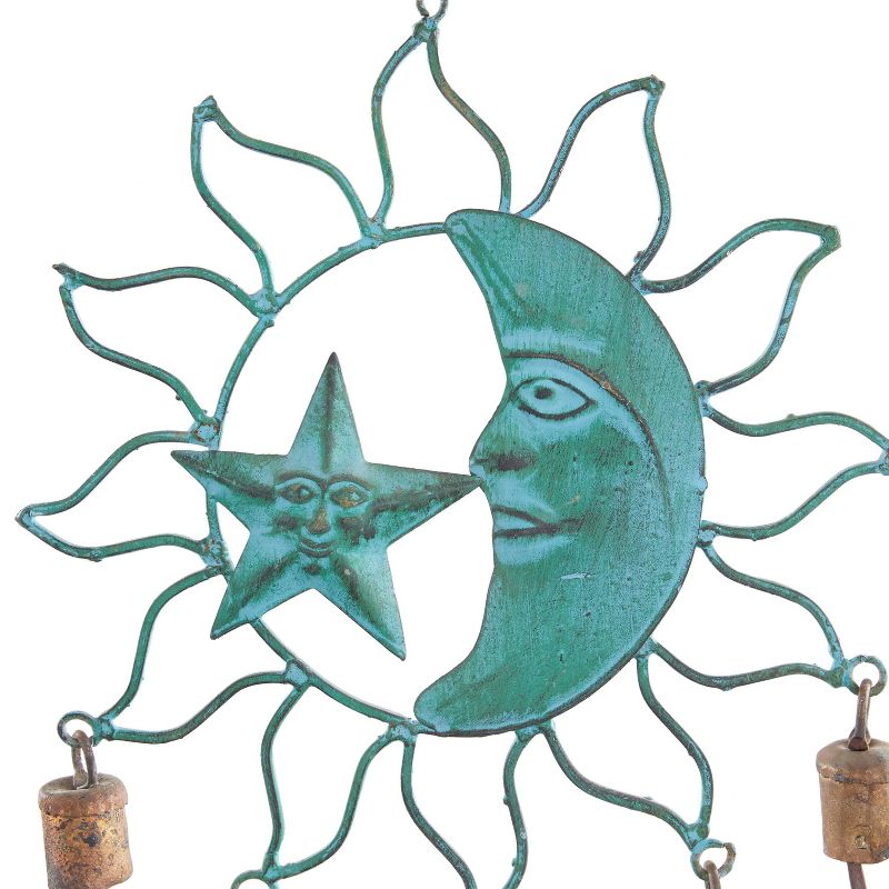 Eclectic Metal Moon and Sun Windchime Turquoise - Olivia &#38; May, 4 of 7
