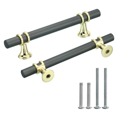 Unique Bargains Kitchen Cabinet Handle Long-lasting Drawer Pulls 3 3/4 inch Hole Center