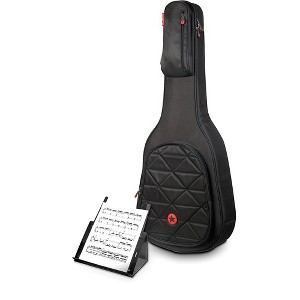 Road Runner Boulevard II OM Acoustic Guitar Gig Bag w/ PROP-IT Portable Music Stand - 1 of 4