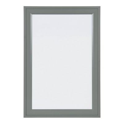 19" x 28" Bosc Framed Magnetic Dry Erase Gray - DesignOvation