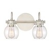 Quoizel Lighting Andrews 2 - Light Vanity in  Antique Nickel - 4 of 4