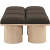 Meridian Furniture,Pavilion Boucle Fabric Bench - 3 of 4