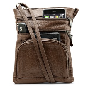Steeltime Leather Bag with Crossbody Strap , Containing  accessible pocket - 1 of 1