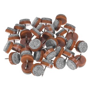 Unique Bargains Heavy Thickening Nail-on Furniture Felt Pads Brown - 1 of 4