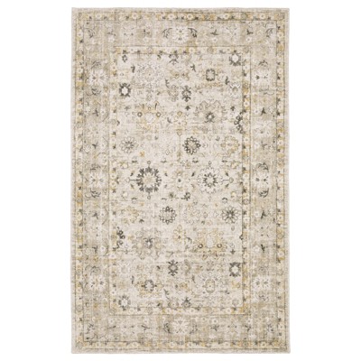 Oriental Weavers Windham WIN02 Beige / Gold Indoor Area Rug - 2'6" x 10'