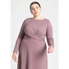 ELOQUII Women's Plus Size Ponte Twist Detail Dress - 4 of 4