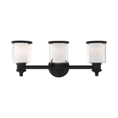 Livex Lighting Middlebush 3 - Light Vanity in  Black