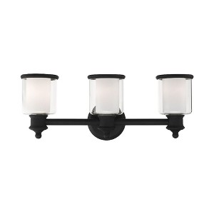 Livex Lighting Middlebush 3 - Light Vanity in  Black - 1 of 4