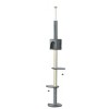85'' Cat Tree Tower for Indoor Cats,Adjustable Floor-to-Ceiling 4 Tier Cat Climbing Activity Center with Condo,Scratching Posts,Toys-LAOTIES - 4 of 4