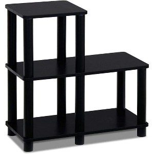 Furinno L-Shelf Open Decorative Bookshelf Multipurpose Bookcase,Espresso - 1 of 4