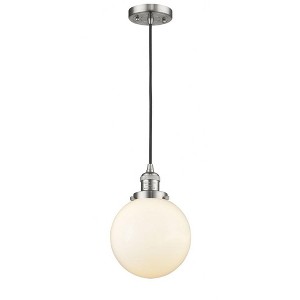 Beacon - 1 Light Cord Hung Mini Pendant In Industrial Style-11.5 Inches Tall and 8 Inches Wide - 1 of 1