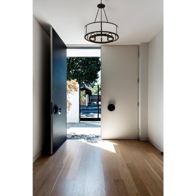 Bryant Black Forged Steel 6-Light Drum Chandelier
