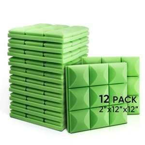 Fstop Labs 12"x12" Acoustic Foam Panels, Studio Soundproofing & Noise Reduction Tiles - 1 of 4