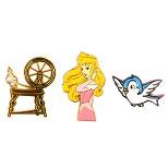 Sleeping Beauty 3 Pack Lapel Pin Set features