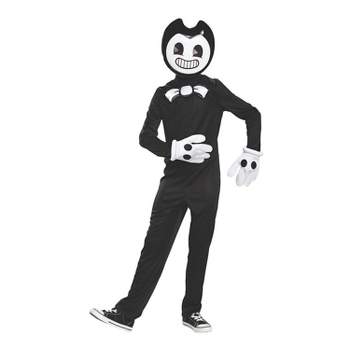Boys' Bendy and the Ink Machine Classic Costume - Size 10-12 - Black