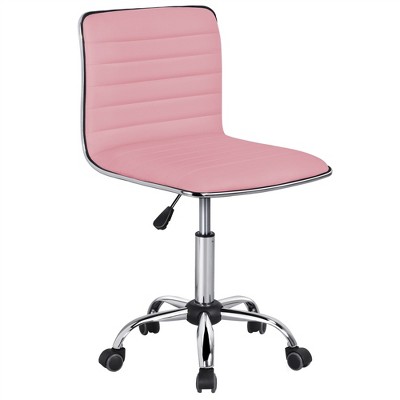 Pink leather desk chair new arrivals