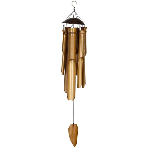 Woodstock Windchimes Half Coconut Bamboo Chime, Wind Chimes For Outside ...