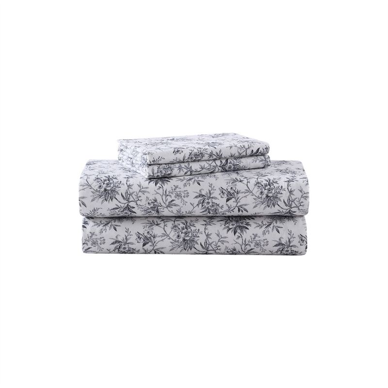 Laura Ashley Brushed Cotton Cozy Flannel Sheet Collection, 1 of 9