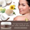 Nourish Beaute Organic Sugar Body Scrub for Exfoliation and Cellulite, Hydrates and Moisturizes Skin While Improving Skin Tone and Texture, 8 oz, - 4 of 4