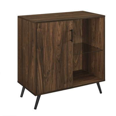 Single Door Mid-Century Modern Wood Accent TV Stand for TVs up to 32" - Saracina Home
