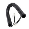 Unique Bargains Plastic Durable Reliable High Elasticity Telephone Cable 79" Length Uncoiled Black 1 Pc - 2 of 4
